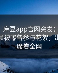 【爆料】麻豆app官网突发：神秘人在今日凌晨被曝曾参与花絮，出乎意料席卷全网