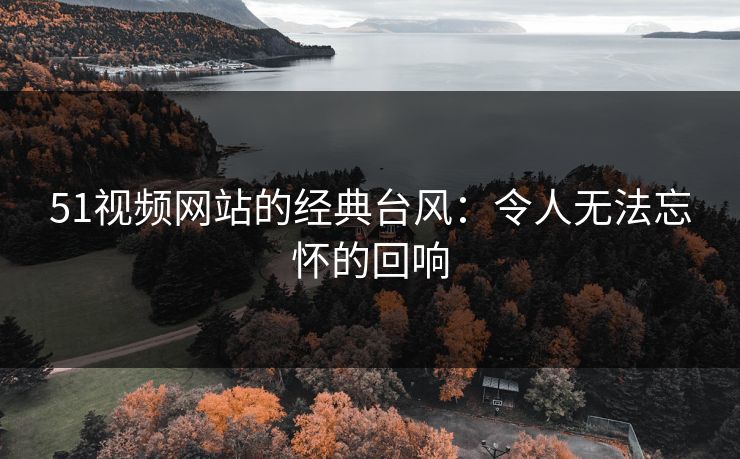 51视频网站的经典台风：令人无法忘怀的回响